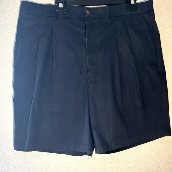 Nordstrom Navy Blue Wrinkle Free Supima Cotton Shorts Men’s Size 38W - Picture 2 of 7